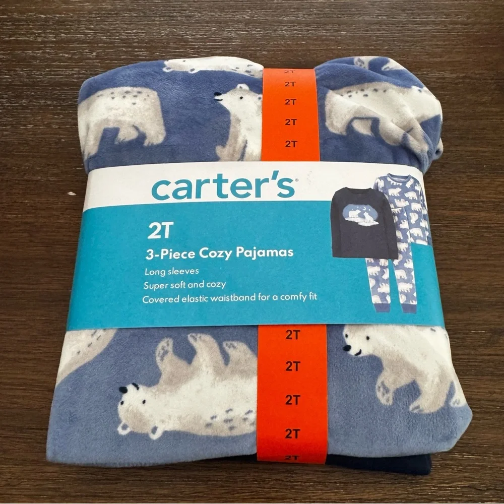 Carter’s 3-Piece Cozy Pajamas 2T
